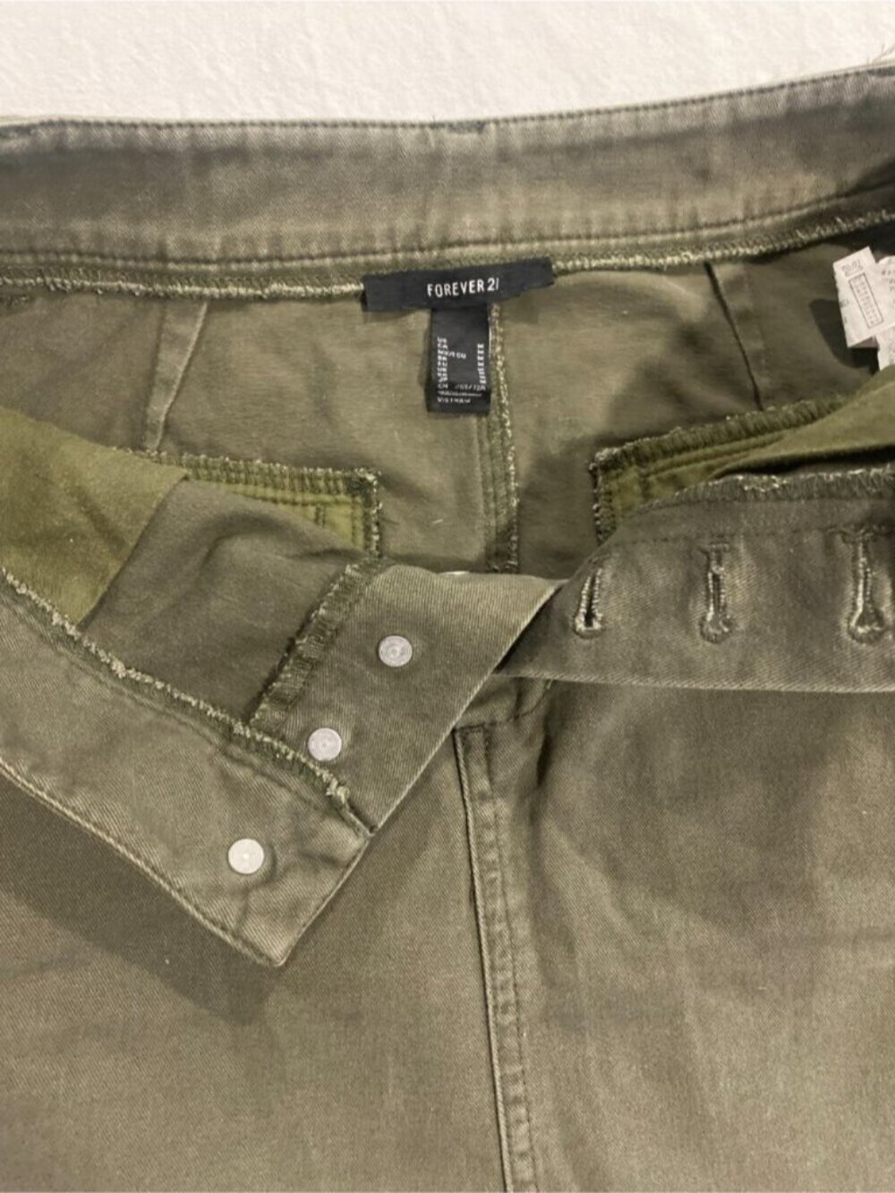 🛍️ 2/$20 ENTIRE SHOP - Y2K GORPCORE Tactical Cargo Utility Mini Skirt Green M - Picture 3 of 6